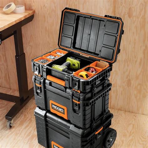 metal ridgid tool box|ridgid rolling tool box system.